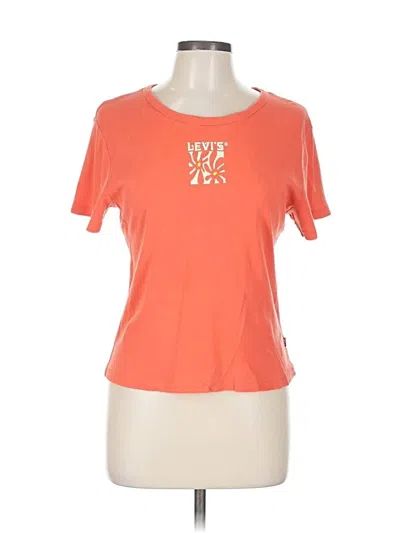 Pre-owned Levi's Short Sleeve T-shirt In Orange