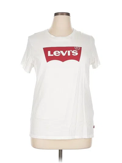 Pre-owned Levi's Short Sleeve T-shirt In White