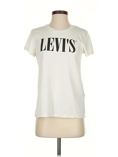 Pre-owned Levi's Short Sleeve T-shirt In White