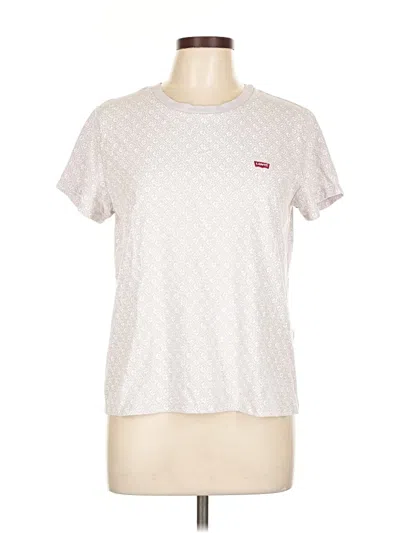 Pre-owned Levi's Short Sleeve T-shirt In White