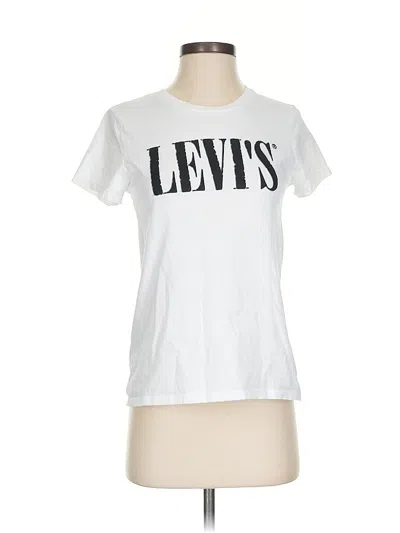 Pre-owned Levi's Short Sleeve T-shirt In White