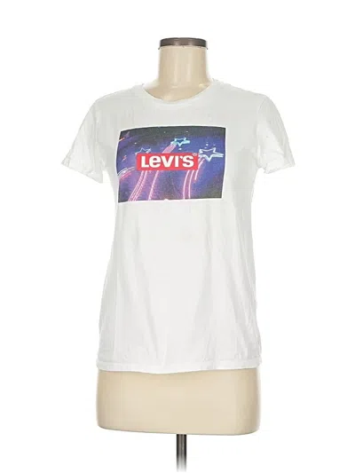 Pre-owned Levi's Short Sleeve T-shirt In White