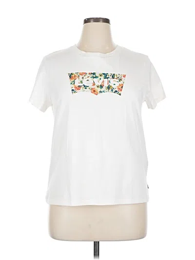 Pre-owned Levi's Short Sleeve T-shirt In White