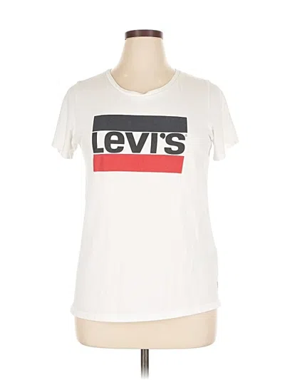 Pre-owned Levi's Short Sleeve T-shirt In White