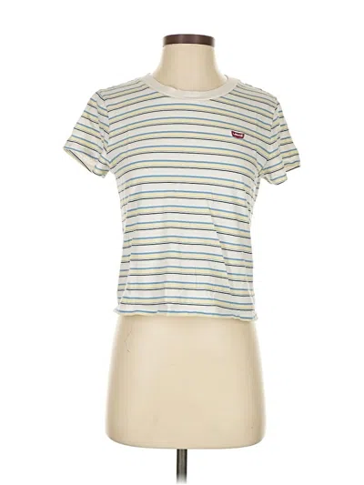 Pre-owned Levi's Short Sleeve T-shirt In White