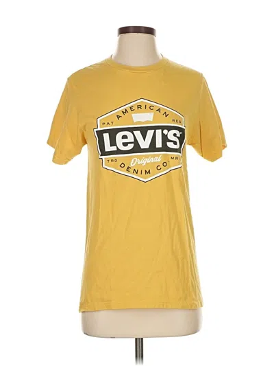 Pre-owned Levi's Short Sleeve T-shirt In Yellow