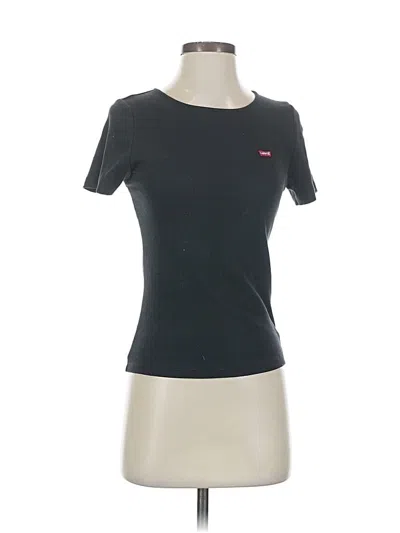 Pre-owned Levi's Short Sleeve Top Gray Crew Neck Tops