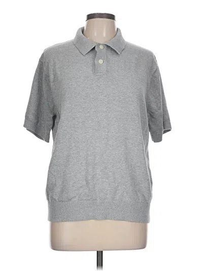 Pre-owned Levi's Short Sleeve Top Gray Crew Neck Tops