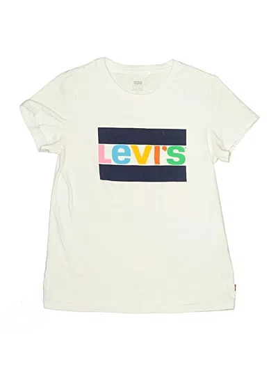 Pre-owned Levi's Kids'  Short Sleeve Top Ivory Tops