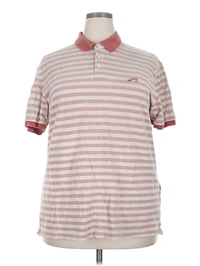 Pre-owned Levi's Short Sleeve Top Pink Collared Neckline Tops