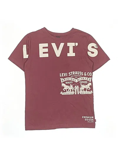 Pre-owned Levi's Kids'  Short Sleeve T-shirt In Burgundy