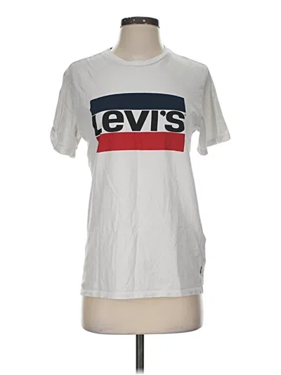 Pre-owned Levi's Short Sleeve T-shirt In Ivory