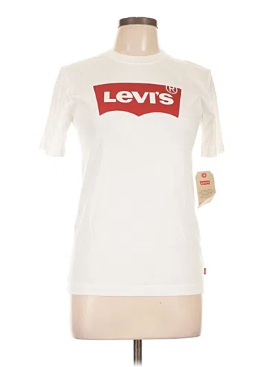 Pre-owned Levi's Short Sleeve T-shirt In Ivory