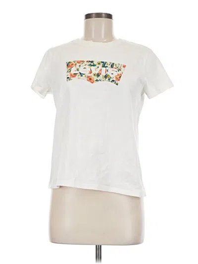 Pre-owned Levi's Short Sleeve T-shirt In Ivory