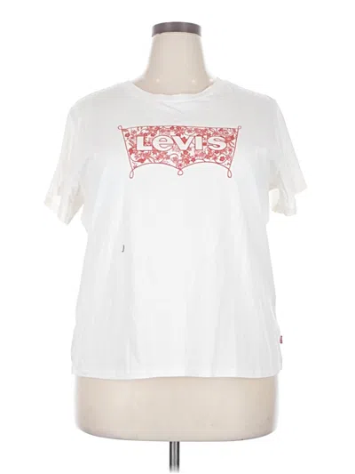 Pre-owned Levi's Short Sleeve T-shirt In Ivory