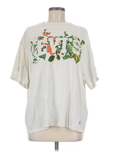 Pre-owned Levi's Short Sleeve T-shirt In Ivory