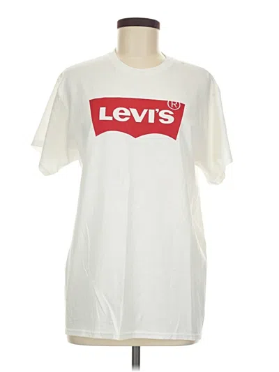Levi's Short Sleeve T-shirt In Ivory