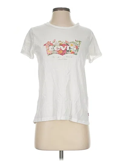 Pre-owned Levi's Short Sleeve T-shirt In Ivory