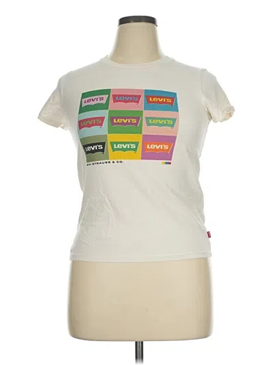 Pre-owned Levi's Short Sleeve T-shirt In Ivory