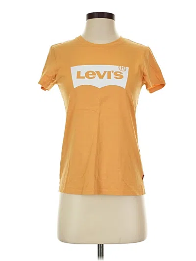 Pre-owned Levi's Short Sleeve T-shirt In Orange