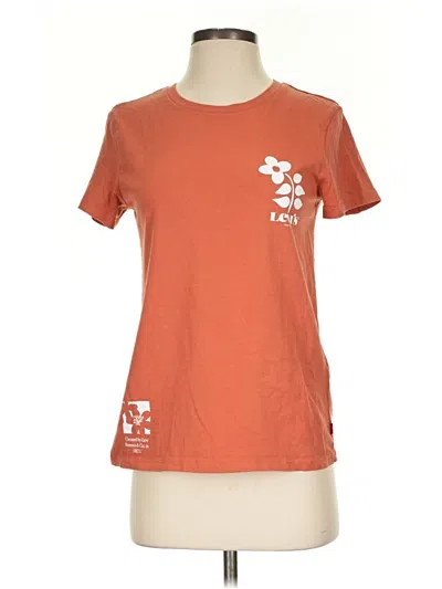 Pre-owned Levi's Short Sleeve T-shirt In Orange