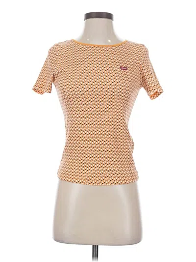 Pre-owned Levi's Short Sleeve T-shirt In Orange