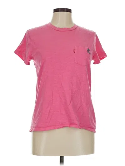 Pre-owned Levi's Short Sleeve T-shirt In Pink
