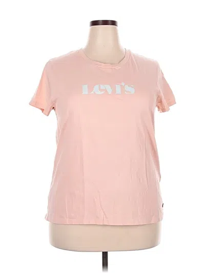 Pre-owned Levi's Short Sleeve T-shirt In Pink