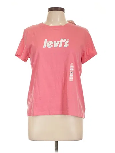 Pre-owned Levi's Short Sleeve T-shirt In Pink