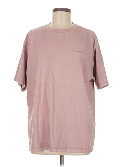 Pre-owned Levi's Short Sleeve T-shirt In Pink