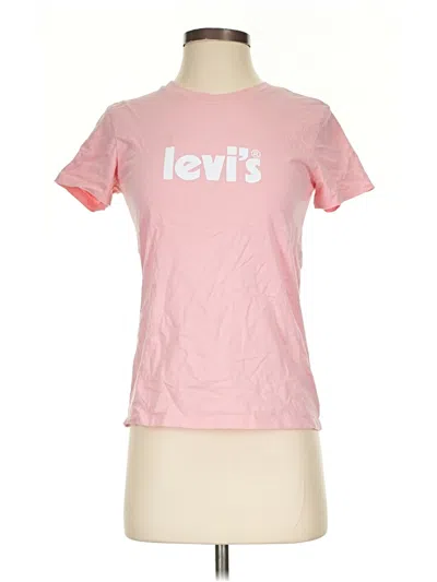Pre-owned Levi's Short Sleeve T-shirt In Pink