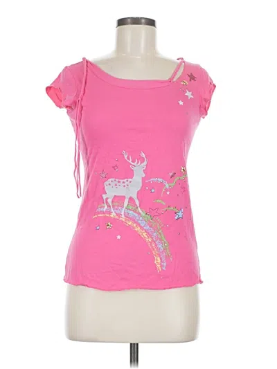 Pre-owned Levi's Short Sleeve T-shirt In Pink