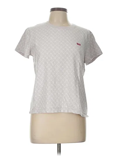 Pre-owned Levi's Short Sleeve T-shirt In Silver