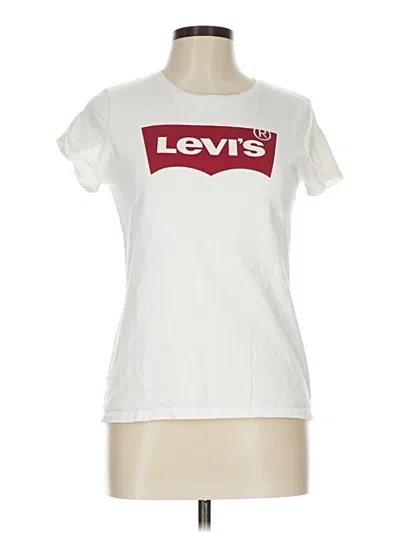 Pre-owned Levi's Short Sleeve T-shirt In White