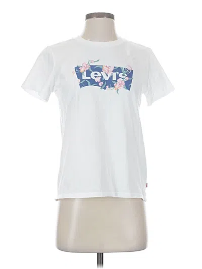 Pre-owned Levi's Short Sleeve T-shirt In White