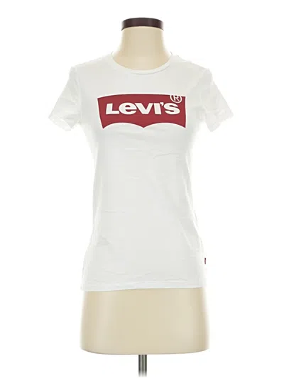 Pre-owned Levi's Short Sleeve T-shirt In White