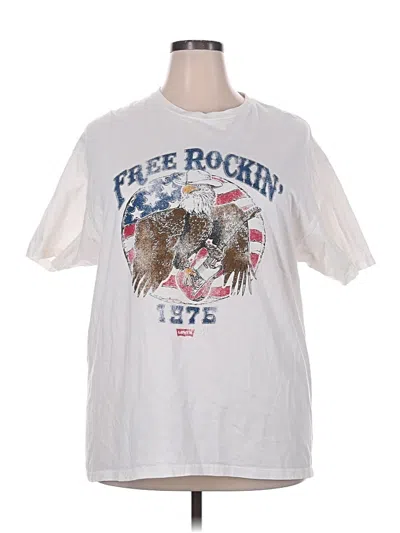 Pre-owned Levi's Short Sleeve T-shirt In White