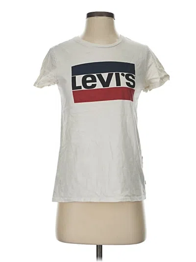 Pre-owned Levi's Short Sleeve T-shirt In White