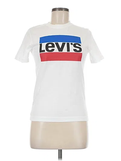 Pre-owned Levi's Short Sleeve T-shirt In White