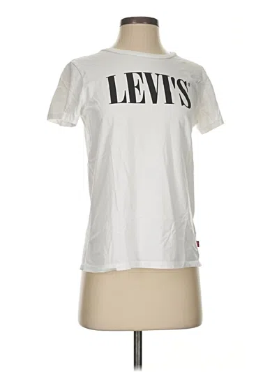 Pre-owned Levi's Short Sleeve T-shirt In White
