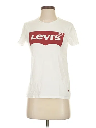 Pre-owned Levi's Short Sleeve T-shirt In White