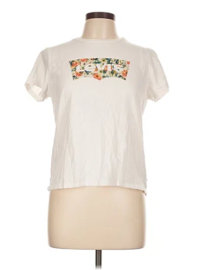 Pre-owned Levi's Short Sleeve T-shirt In White