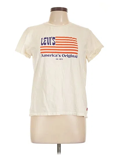 Pre-owned Levi's Short Sleeve T-shirt In White