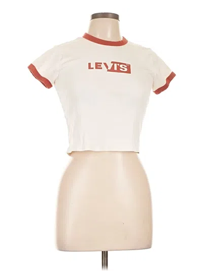 Pre-owned Levi's Short Sleeve T-shirt In White