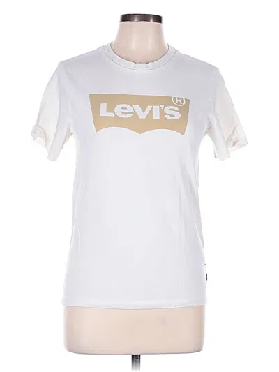 Pre-owned Levi's Short Sleeve T-shirt In White