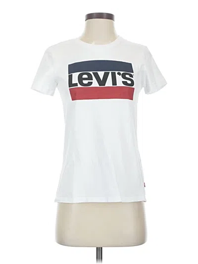 Pre-owned Levi's Short Sleeve T-shirt In White