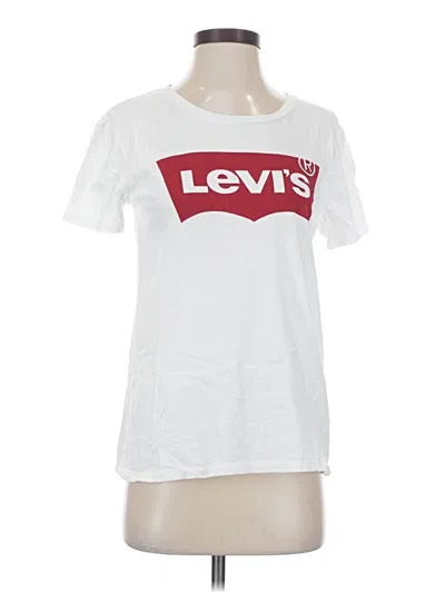 Pre-owned Levi's Short Sleeve T-shirt In White