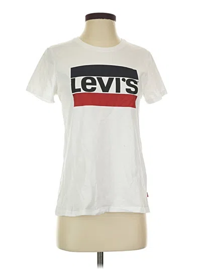 Pre-owned Levi's Short Sleeve T-shirt In White