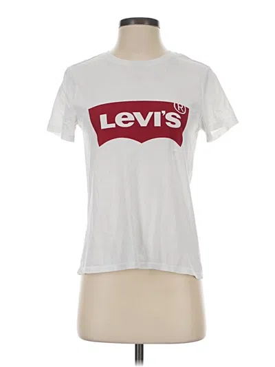 Pre-owned Levi's Short Sleeve T-shirt In White