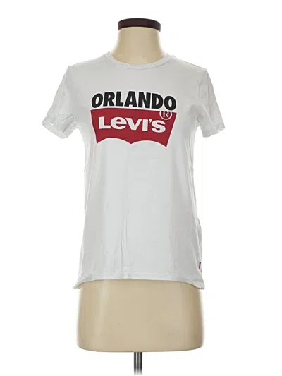 Pre-owned Levi's Short Sleeve T-shirt In White